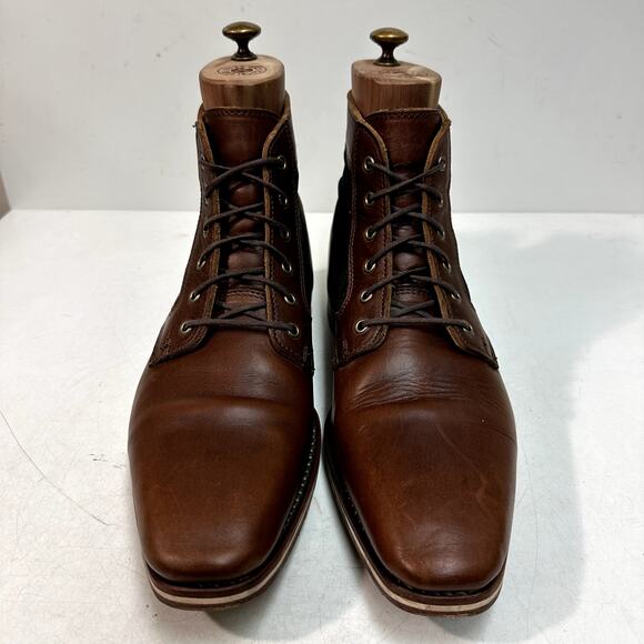 VERY GOOD Rancourt & Co. x Helm Sam Boot Ray-Ray Horween Cone Denim USA 11 D main image 9
